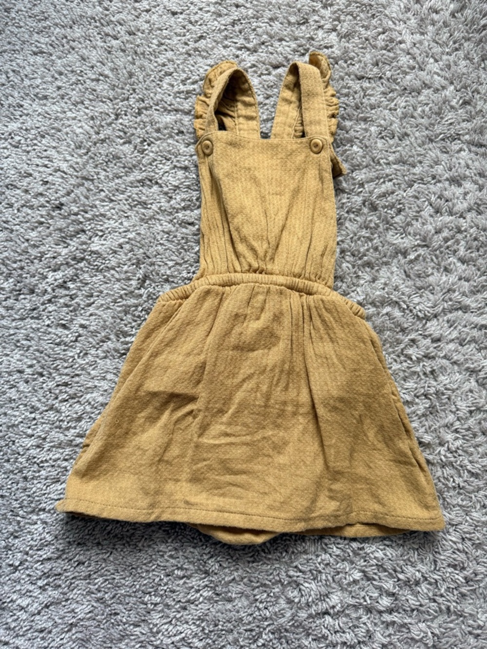 Romper Bundle (2 Rompers) mustard yellow & pink